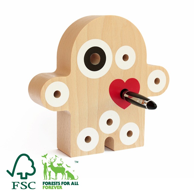 Milaniwood Lalka WOOD-OO 30cm Naturalna 3+