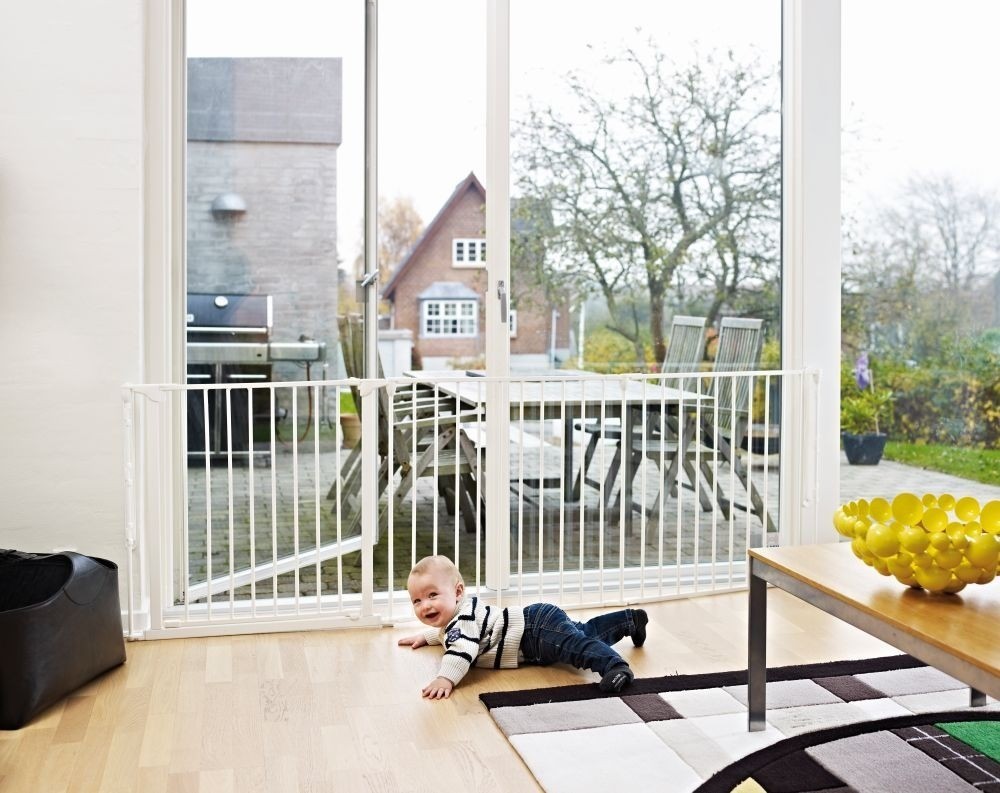 Baby Dan Bramka Ochronna FLEX L Biała 90-225cm