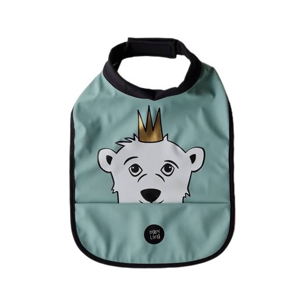 Baby Livia Śliniak Miś Mint Miękki 0+