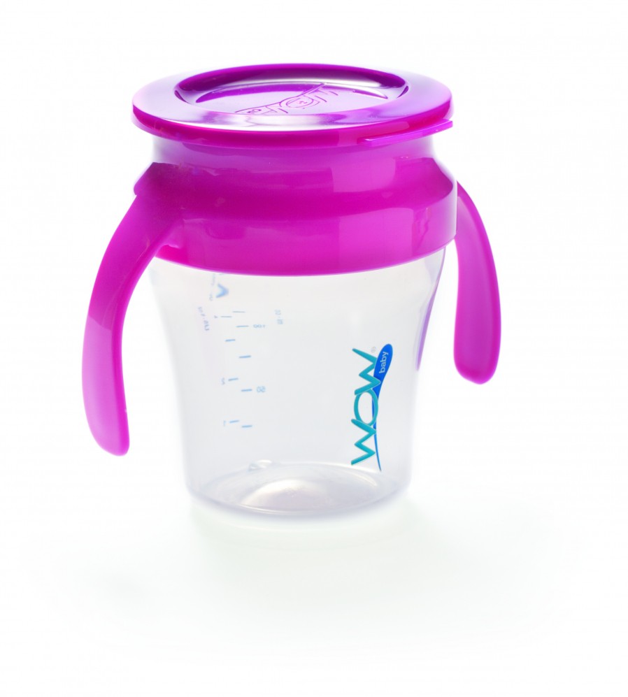 WOW Baby Kubek Niekapek 360° Różowy 9+ m