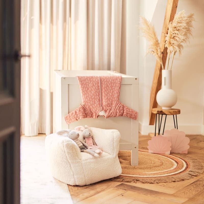 Jollein Śpiworek niemowlęcy całoroczny Meadow Rosewood 90cm