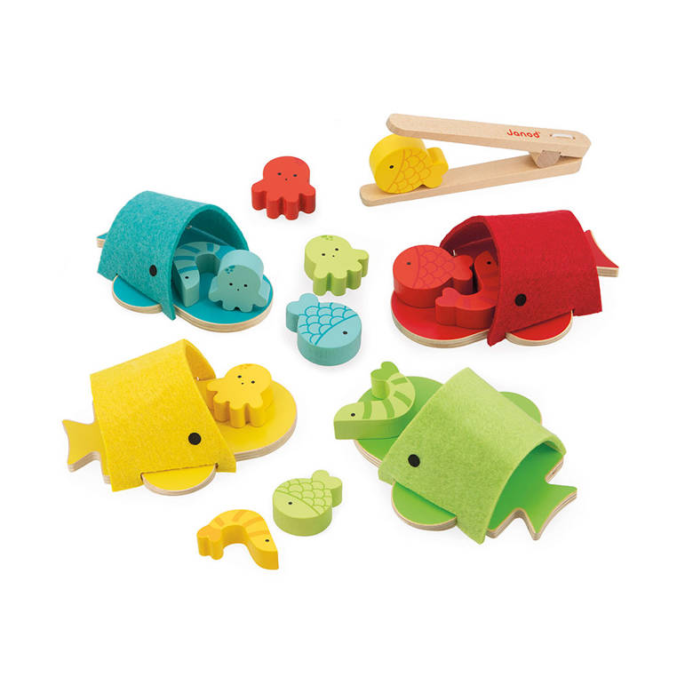 Janod Wieloryby Sortowanie Kolorów Filcowe 2+