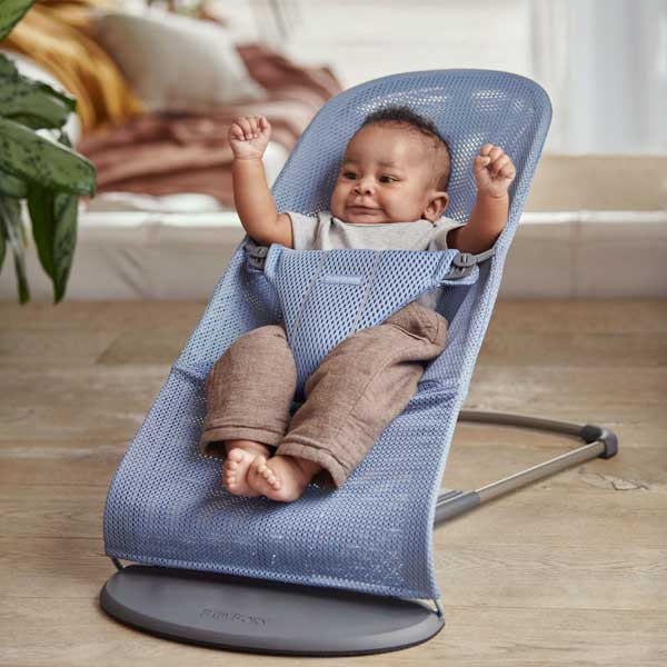 BabyBjorn, leżaczek BLISS MESH - Niebieski