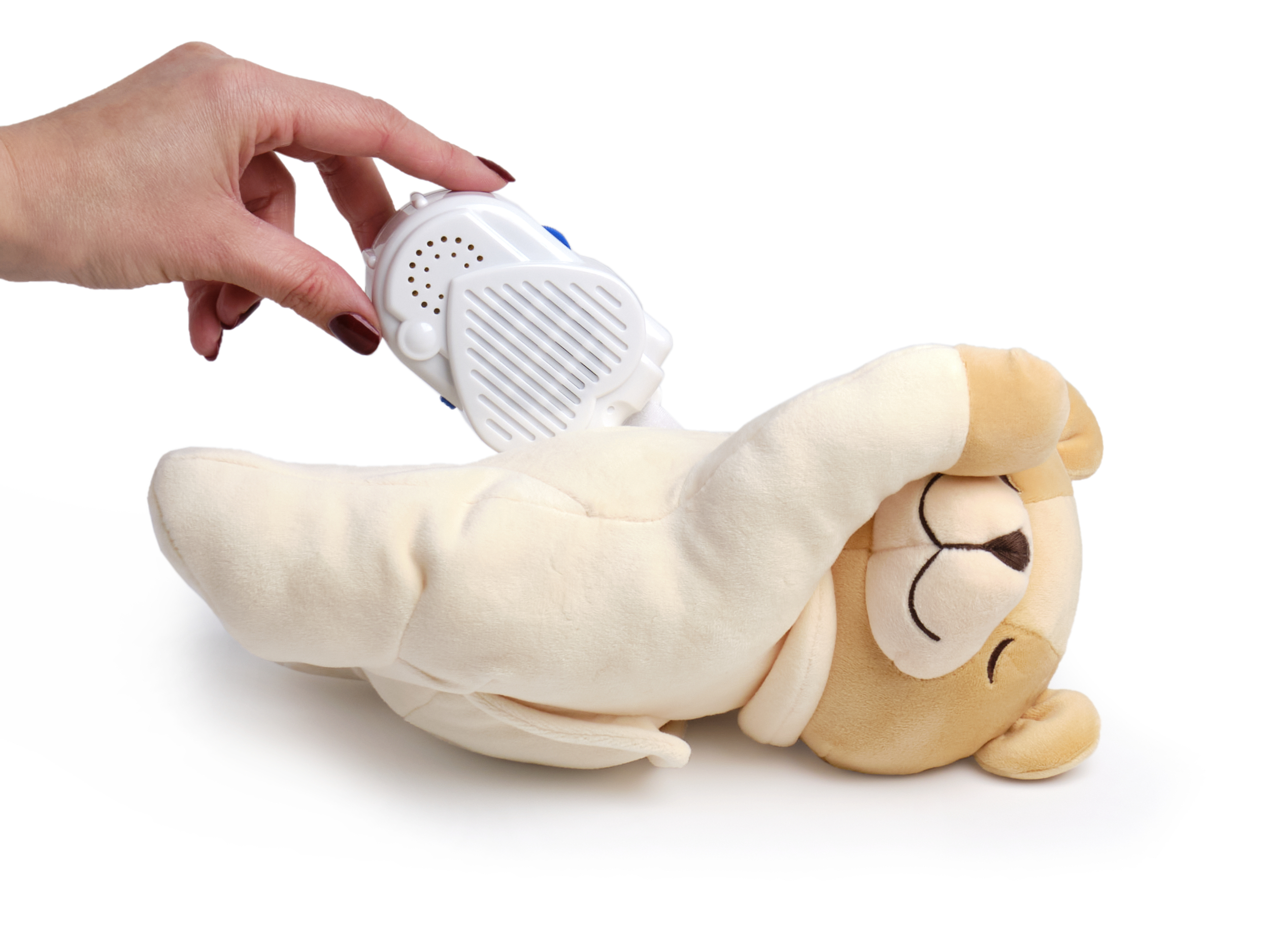 Miś szumiący Prince Lionheart z funkcją usypiania - kremowy