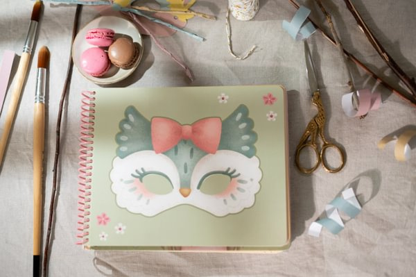 Little Dutch Kreatywny zeszyt z nożyczkami Rosa & Friends 3+