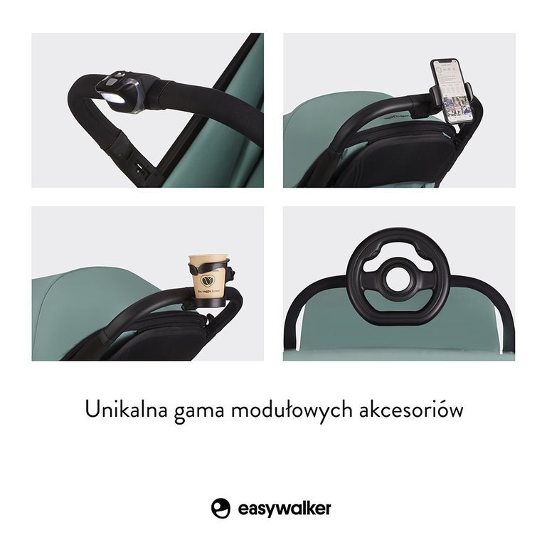 Easywalker Miley Wózek Spacerowy Coral Green 0+