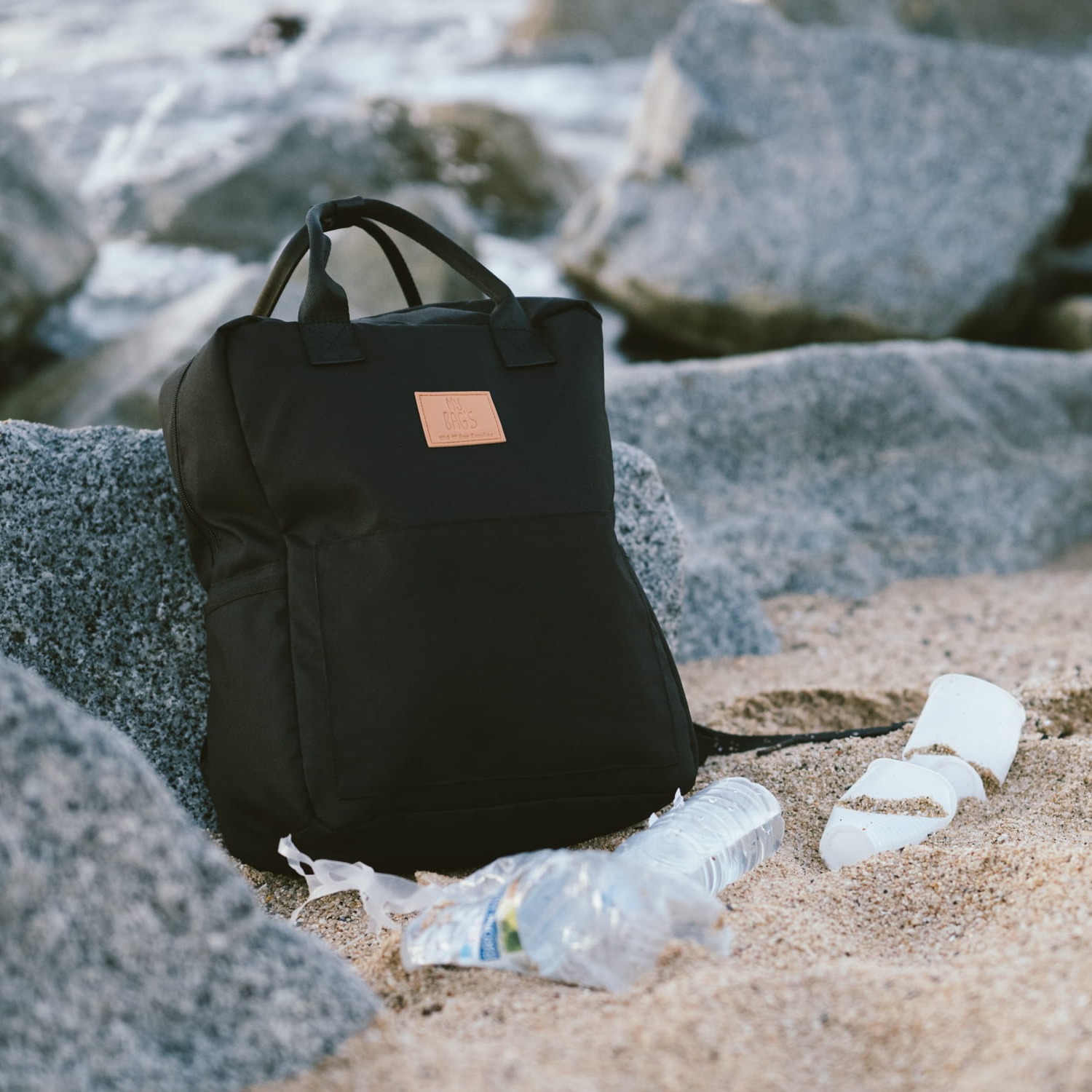 My Bag's Plecak Master Bag Eco Black - Torba Rodzica