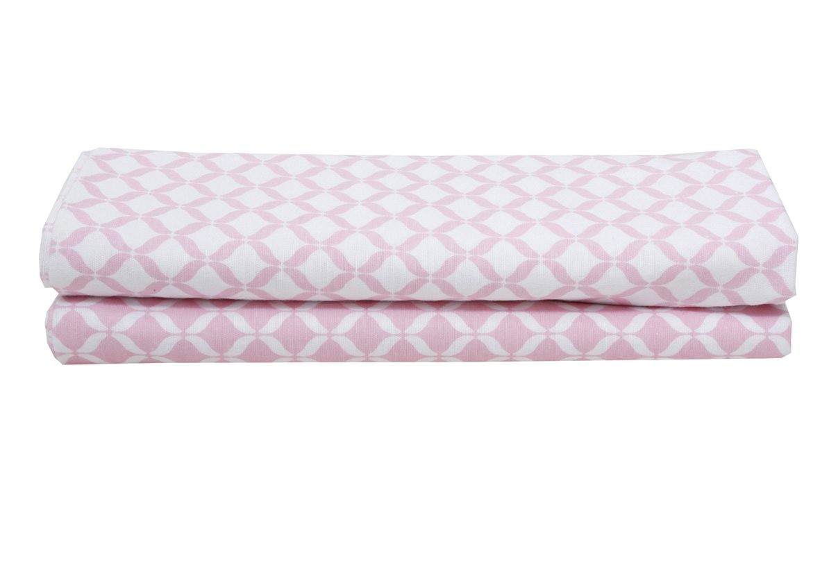 Motherhood, Otulacze flanelowe Premium 120x80 cm Classics - Różowy