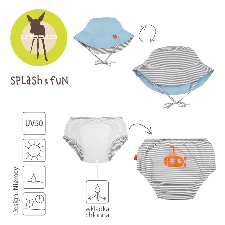 Lassig Kapelusz i Majteczki do Pływania Submarine UV 50+ 12mc