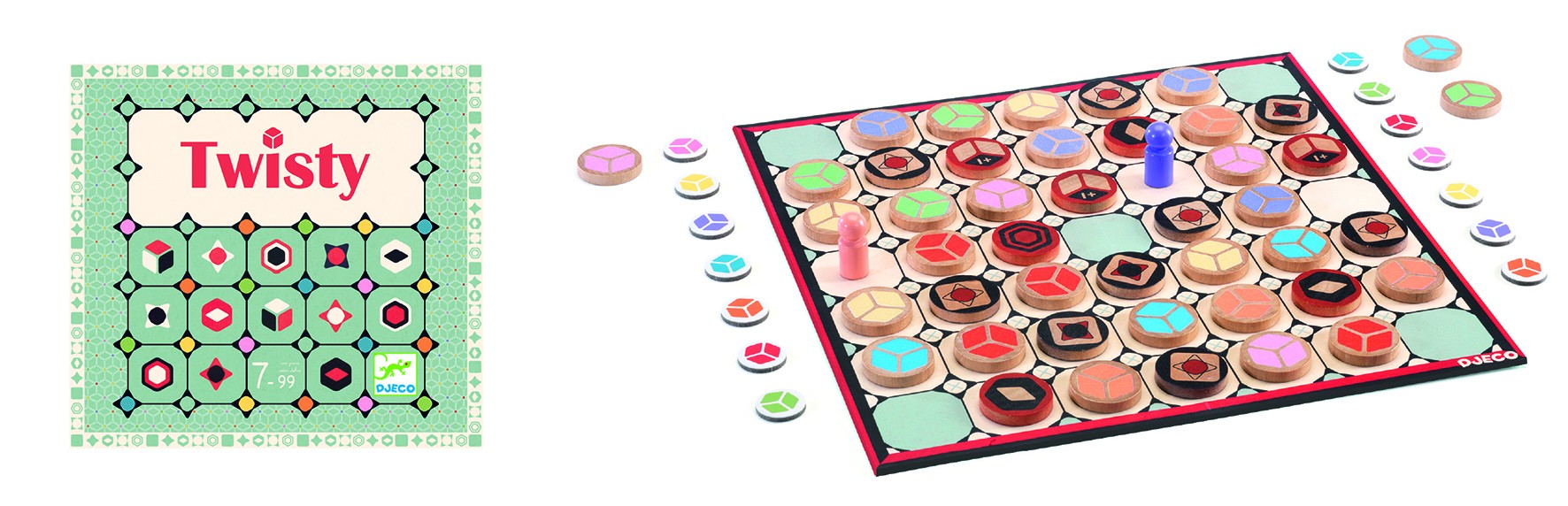 Djeco Gra planszowa Twisty - Strategiczna 7+