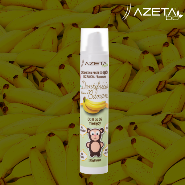 Azeta Bio Organiczna Pasta do Zębów Bananowa 0-3 lata