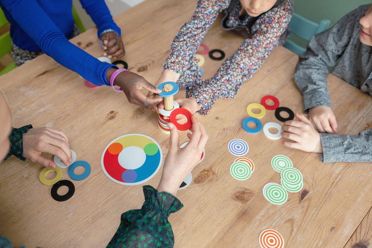 BS Toys Gra Mikser Kolorów Drewniana 3+