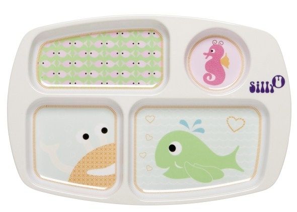 SillyU Talerzyk z przegródkami Antypoślizgowy N/A