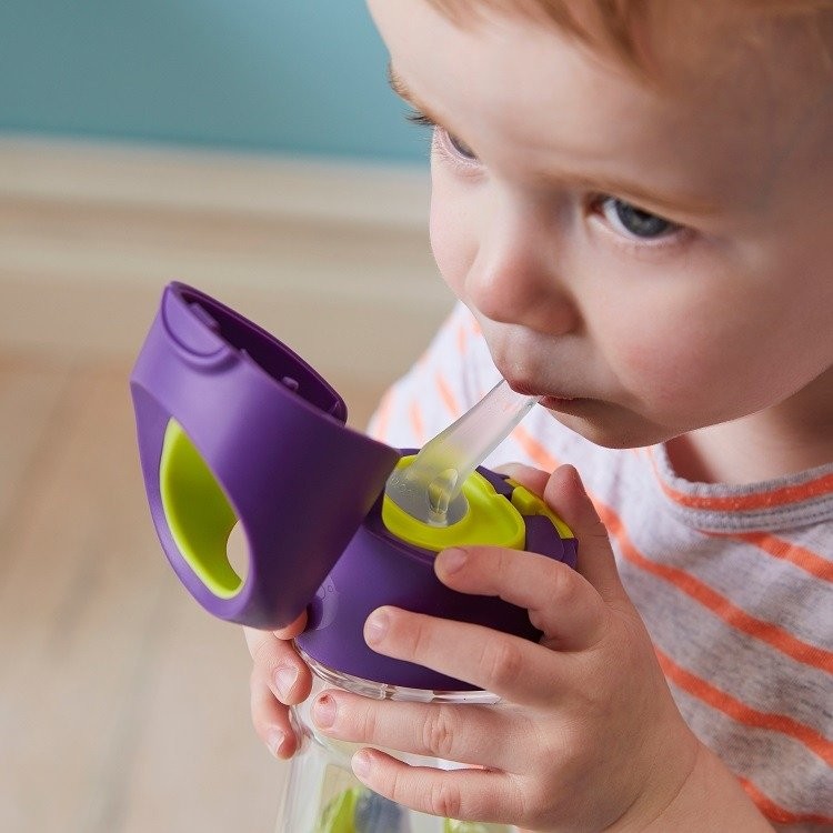 B.Box Tritanowa butelka ze słomką 450 ml, Passion Splash 9+