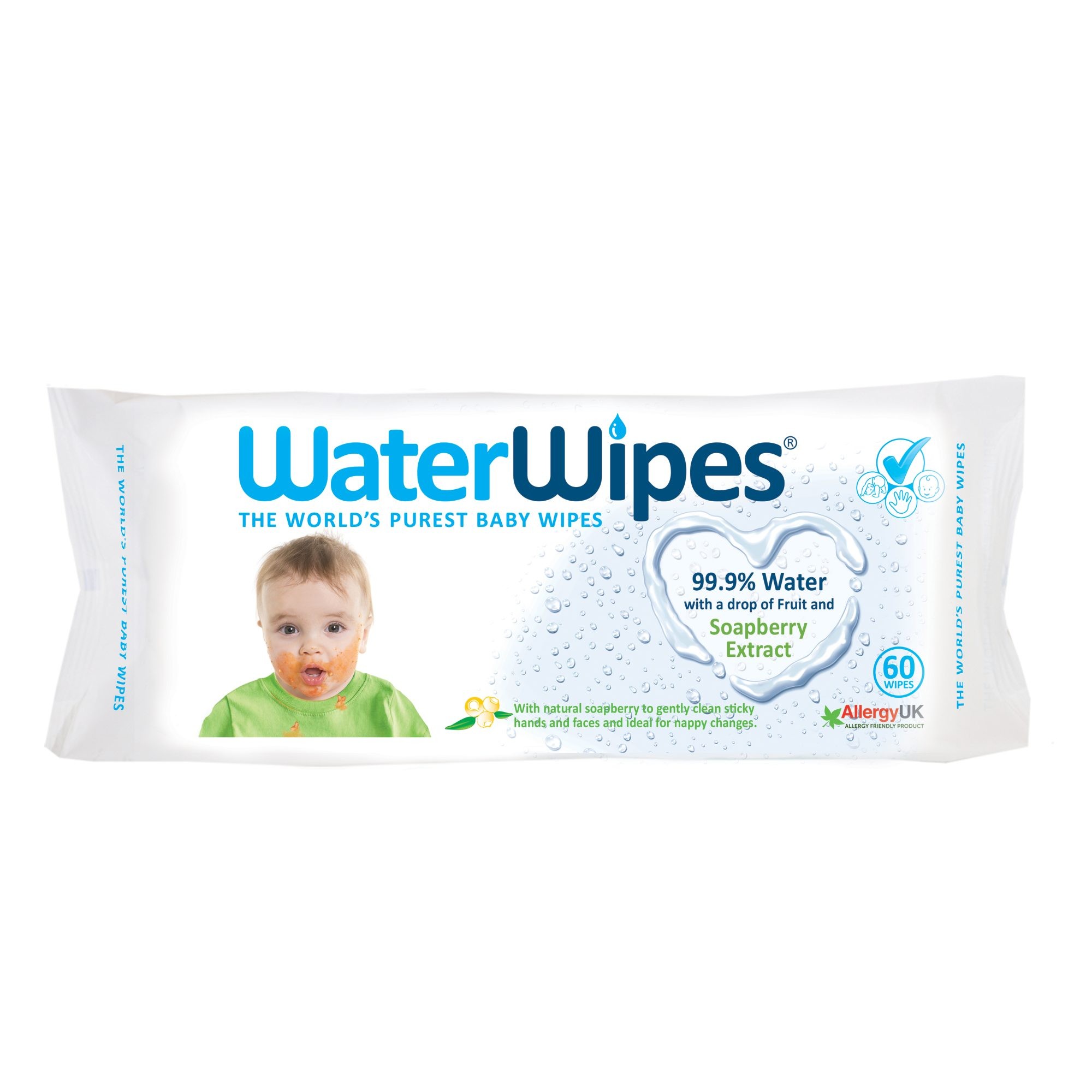 WaterWipes Chusteczki Soapberry 6m+ 60 szt.