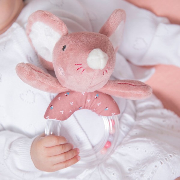 Tiamo Grzechotka Myszka Baletnica Różowa od Urodzenia