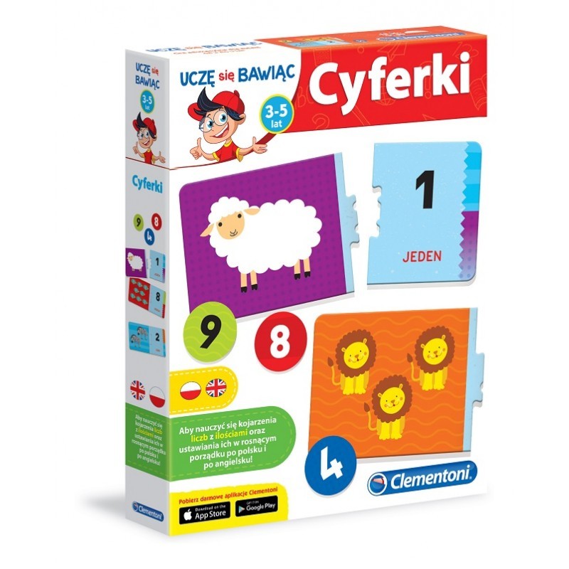 Clementoni Gra Cyferki 60918 - Nauka Liczb 2+