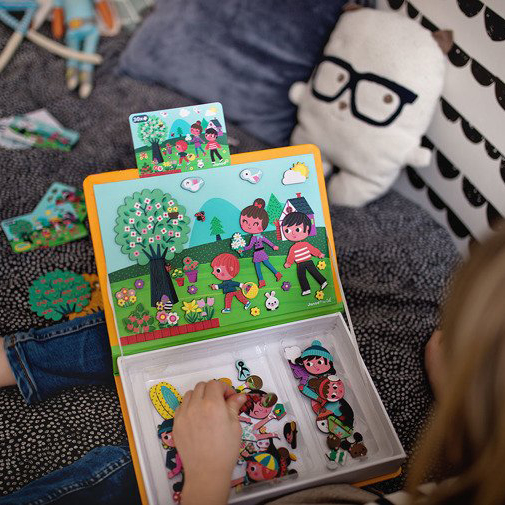 Janod Magnetyczna Układanka 4 Pory Roku 3+