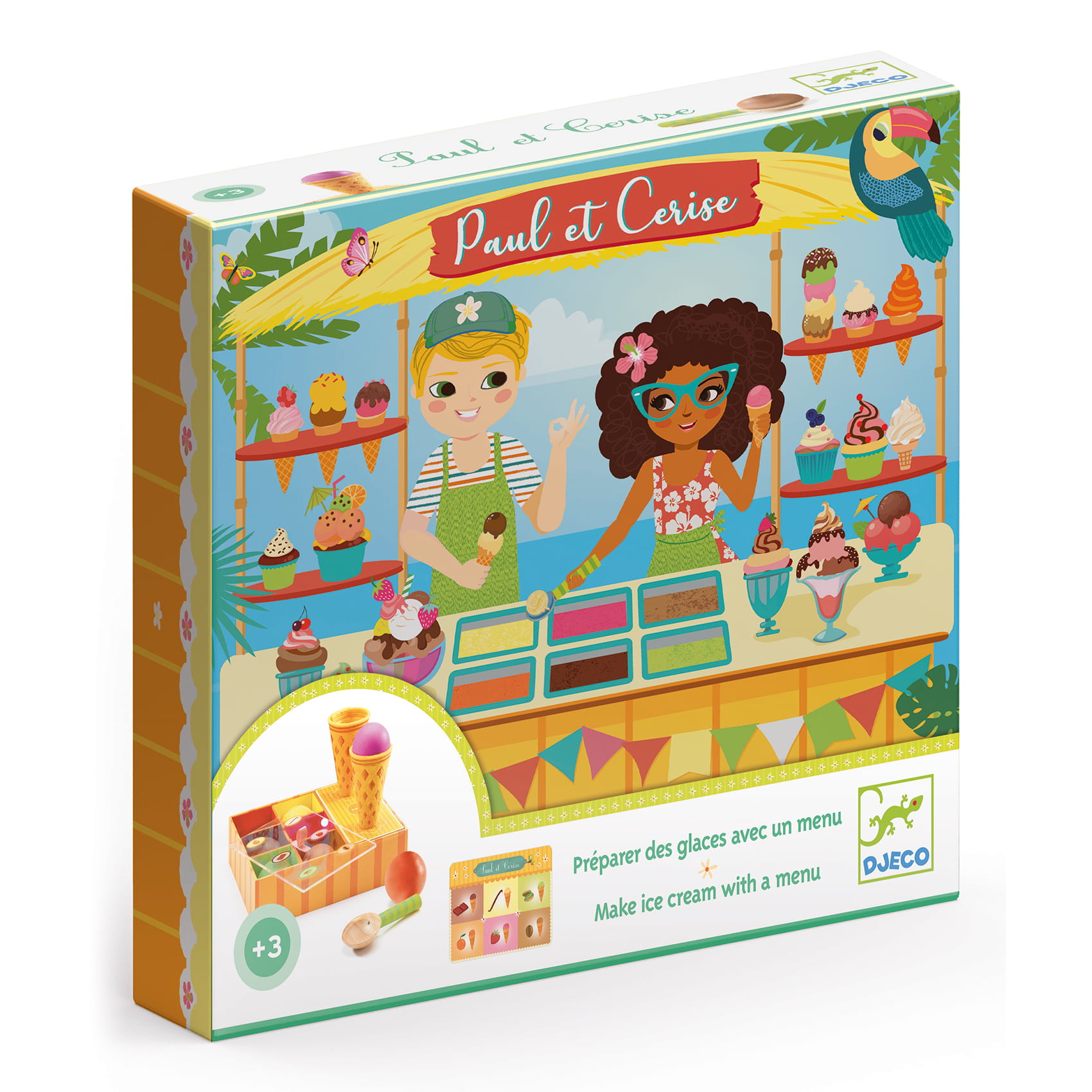 Djeco Drewniany Zestaw Lodziarnia 4+ | Djeco