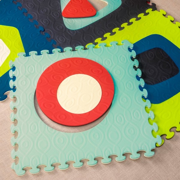 B Toys Piankowe Puzzle Dwustronne z Wyjmowanymi Środkami 1cm