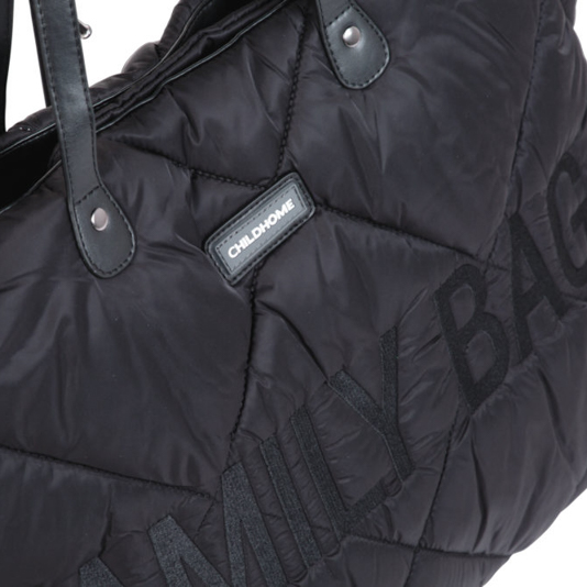 Childhome Torba Family Bag Pikowana Czarna - Praktyczna dla Rodziny