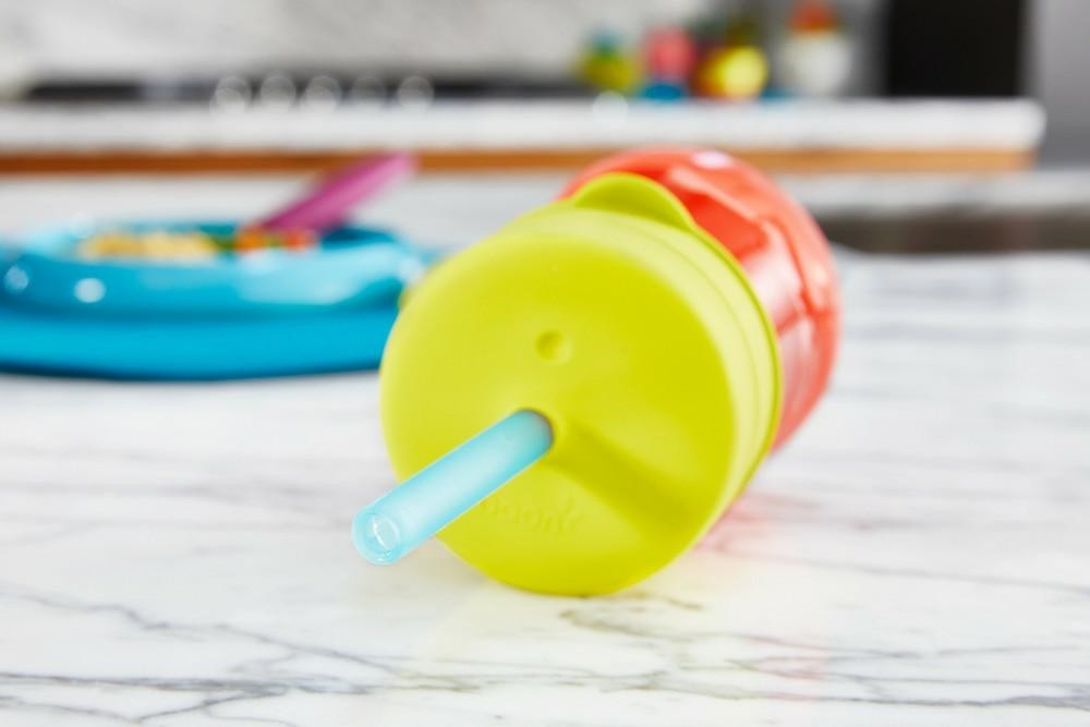 Boon Snug Silikonowe Słomki z Czyścikiem 6+ miesięcy