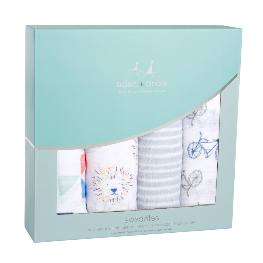 Aden & Anais Otulacz Muślinowy 'Leader of the Pack' 4 szt.