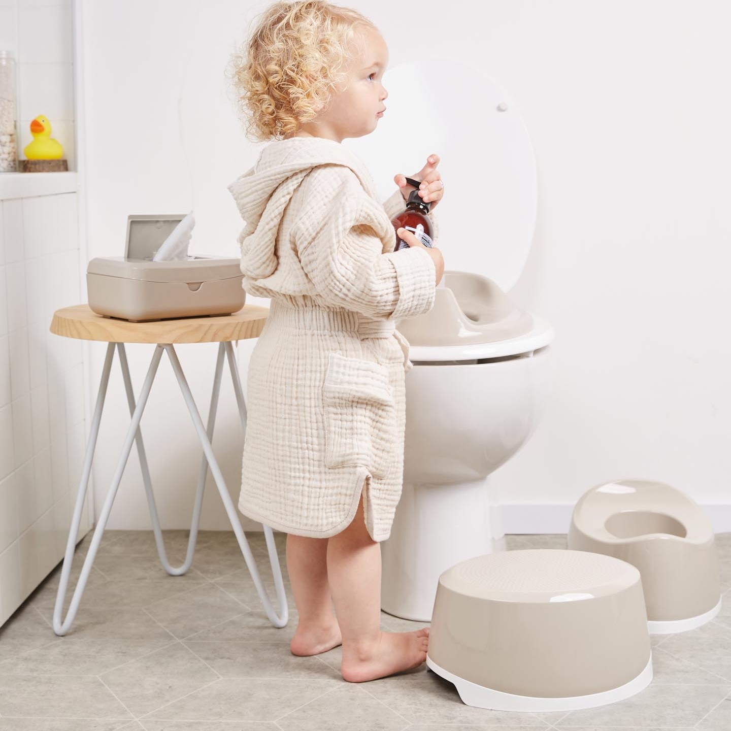 Bebe-Jou Nakładka na sedes treningowa Taupe 1+