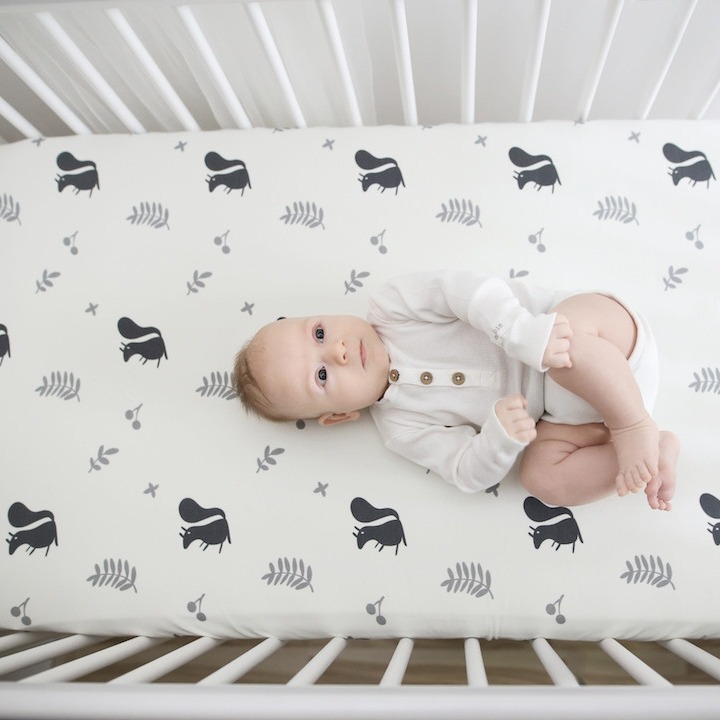 Sleepee Prześcieradło We Care Wiewióry 120x60cm | Bawełna z Elastanem