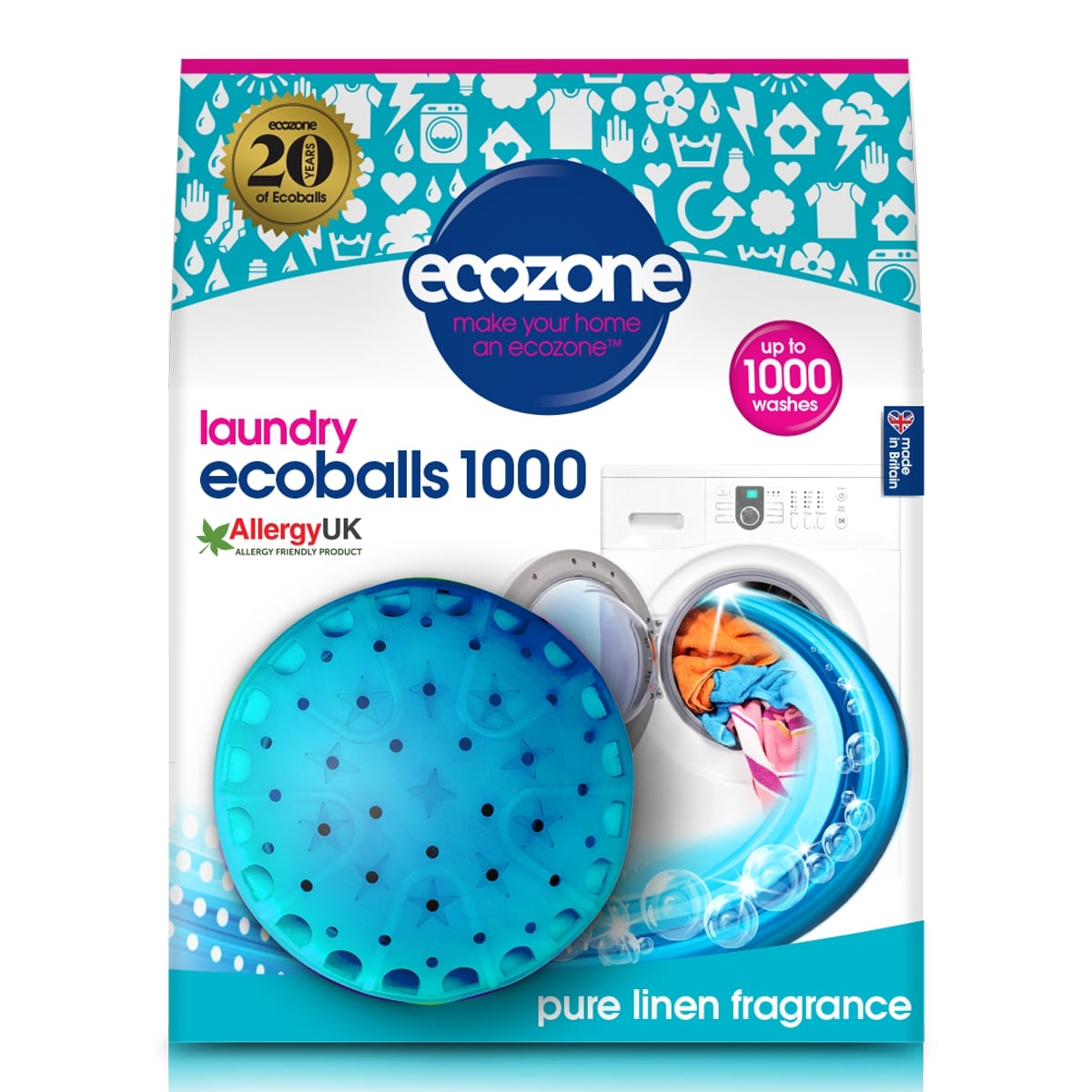 Ecozone Kule do Prania Pure Linen 1000 Prań