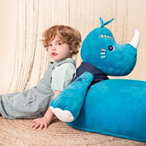 LILLIPUTIENS, Pufa dziecięca worek sako Nosorożec Marius