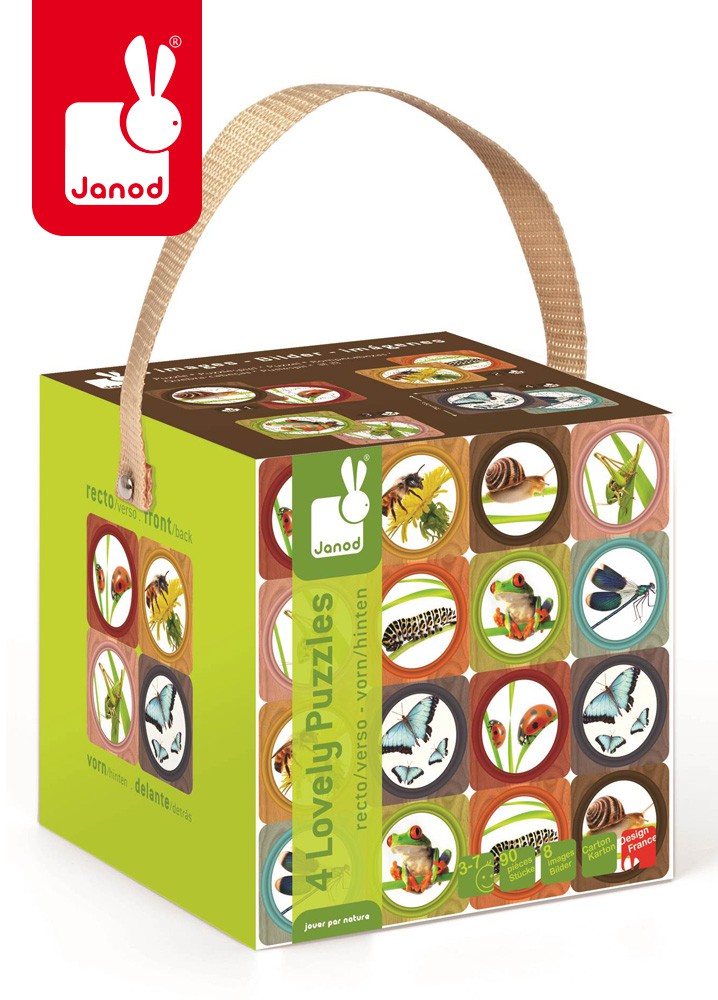 Janod Puzzle 8w1 Ogród Lovely 3+