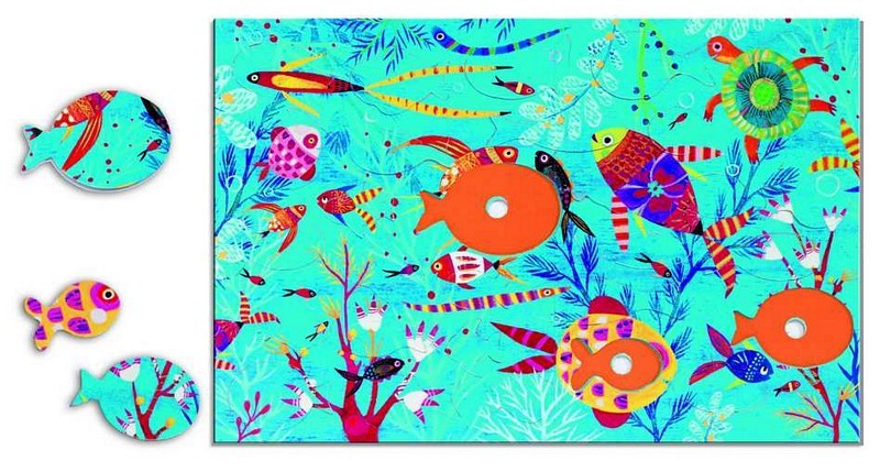 Djeco Puzzle 30 elementów Akwarium 4+