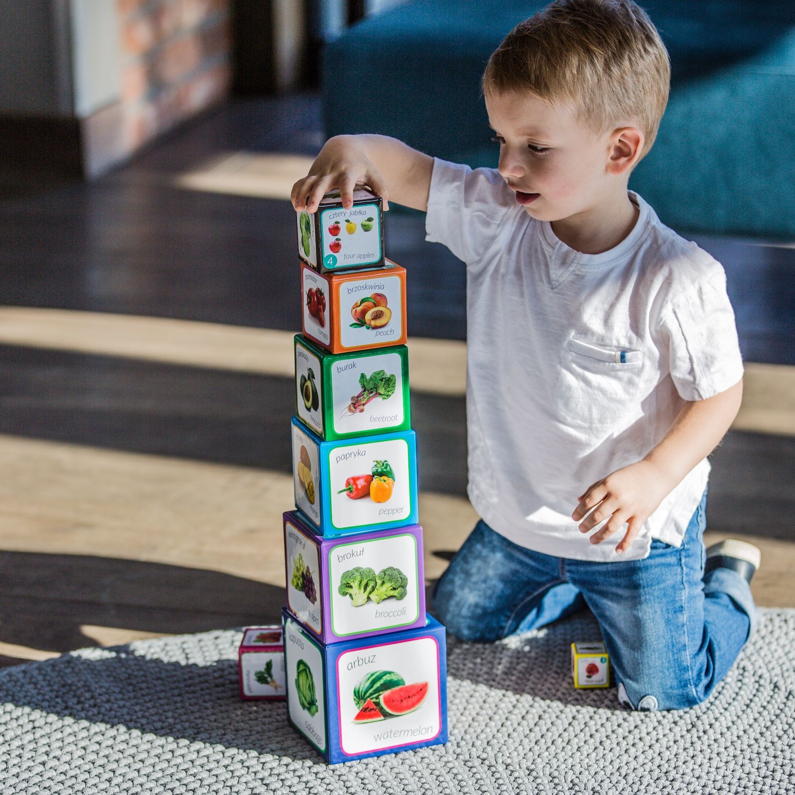 Piramida Zabaw Owoce i Warzywa 12el 1+