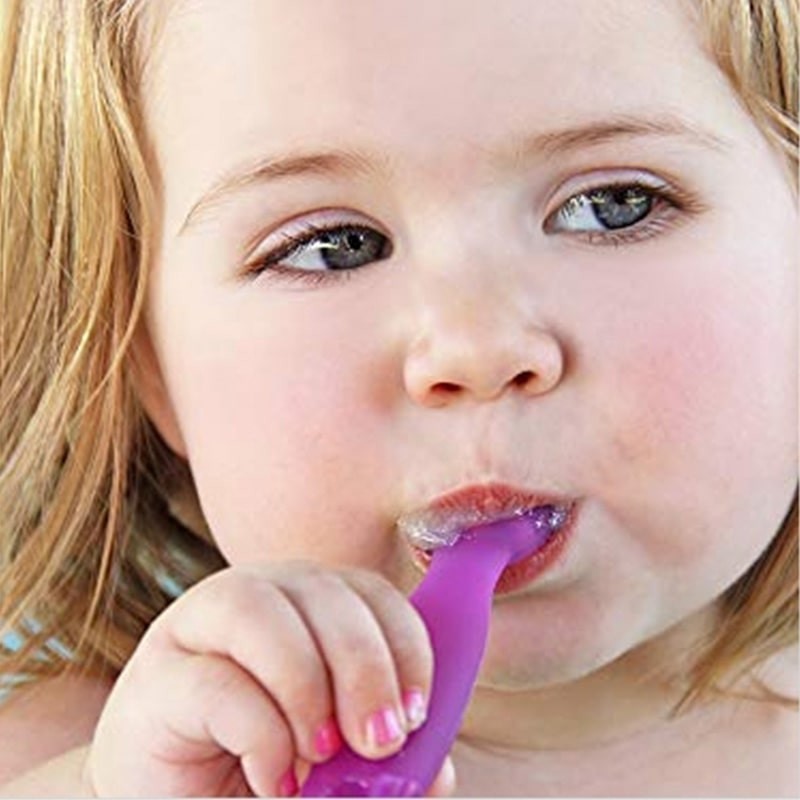 ChooMee Łyżeczka Silikonowa Intuicyjna 2-pak Różowo-Fioletowa