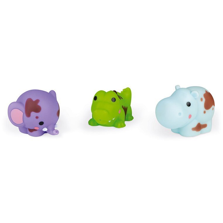 Janod Zwierzaki Brudaski Zestaw do kąpieli 3 el. 10m+