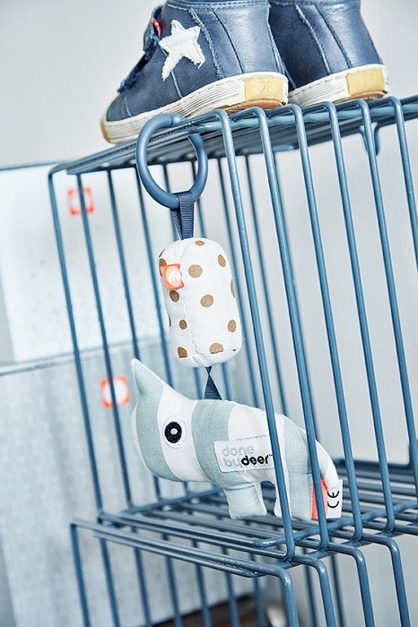 Done by Deer Półka Metalowa Dark Blue 2 szt. Pokój Dziecięcy