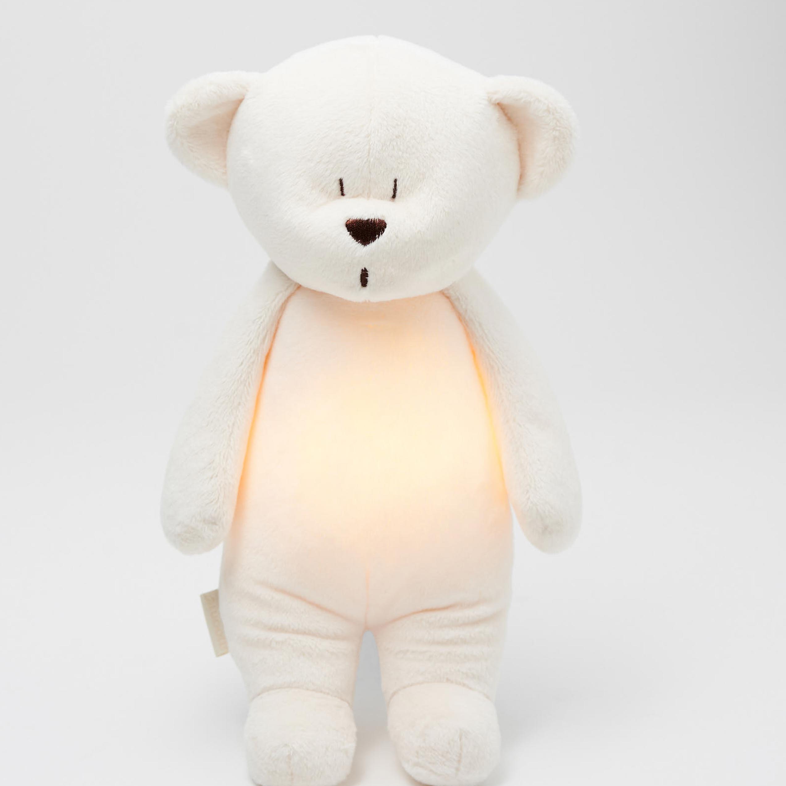 Moonie Szumiący Miś z Lampką Cream OEKO-TEX