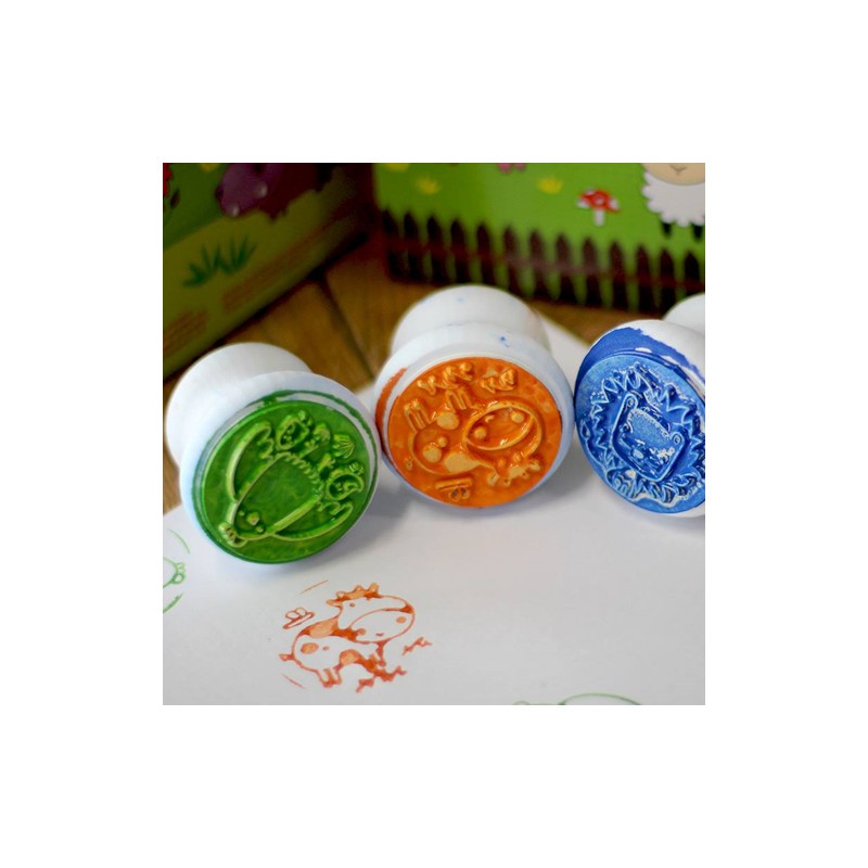 Apli Kids Zestaw Tuszy Zielony/Pomarańczowy/Brązowy 18m+