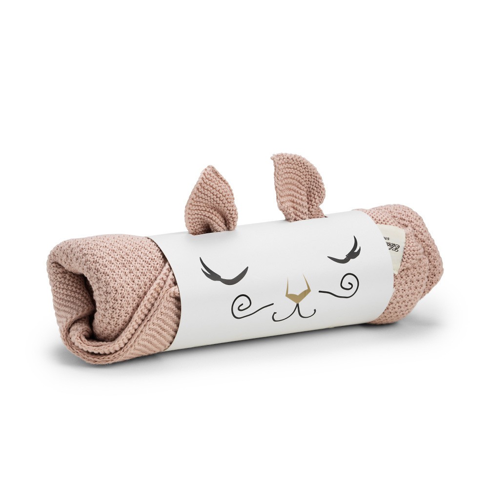 Elodie Details Kocyk Dzianinowy Oeko-Tex Powder Pink