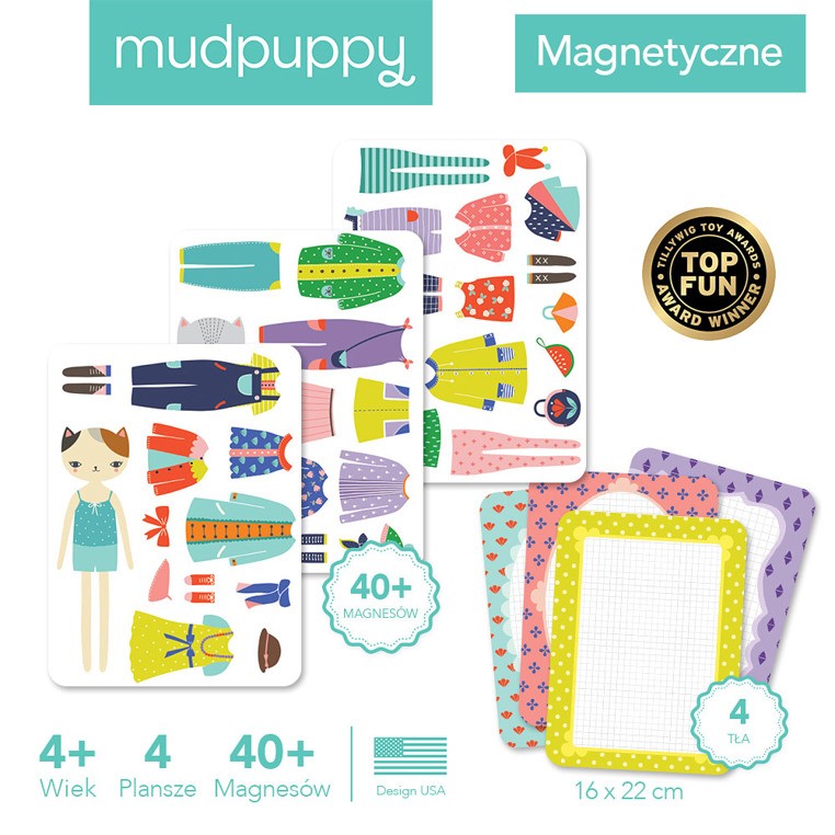 Mudpuppy Magnetyczne Postacie Kocie modelki 4+