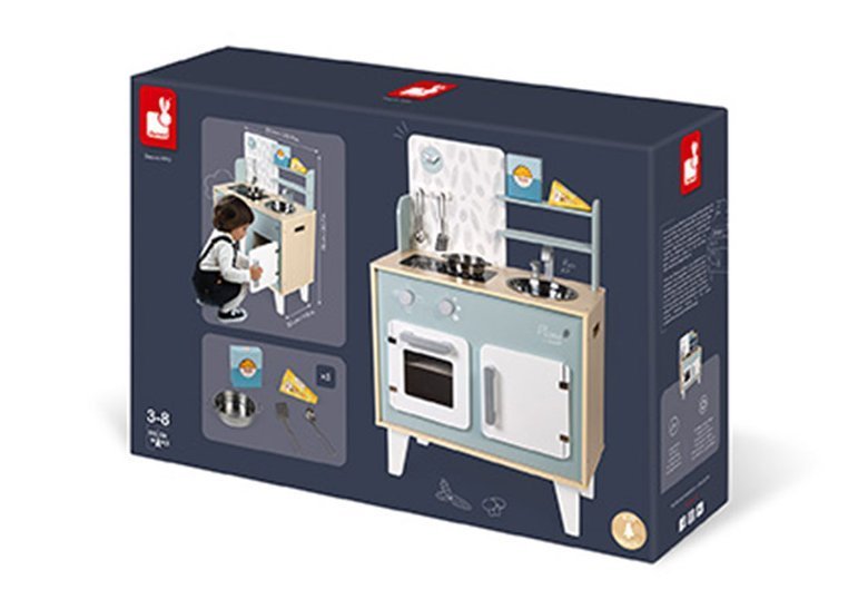 Janod, Kuchnia drewniana duża z akcesoriami Plume