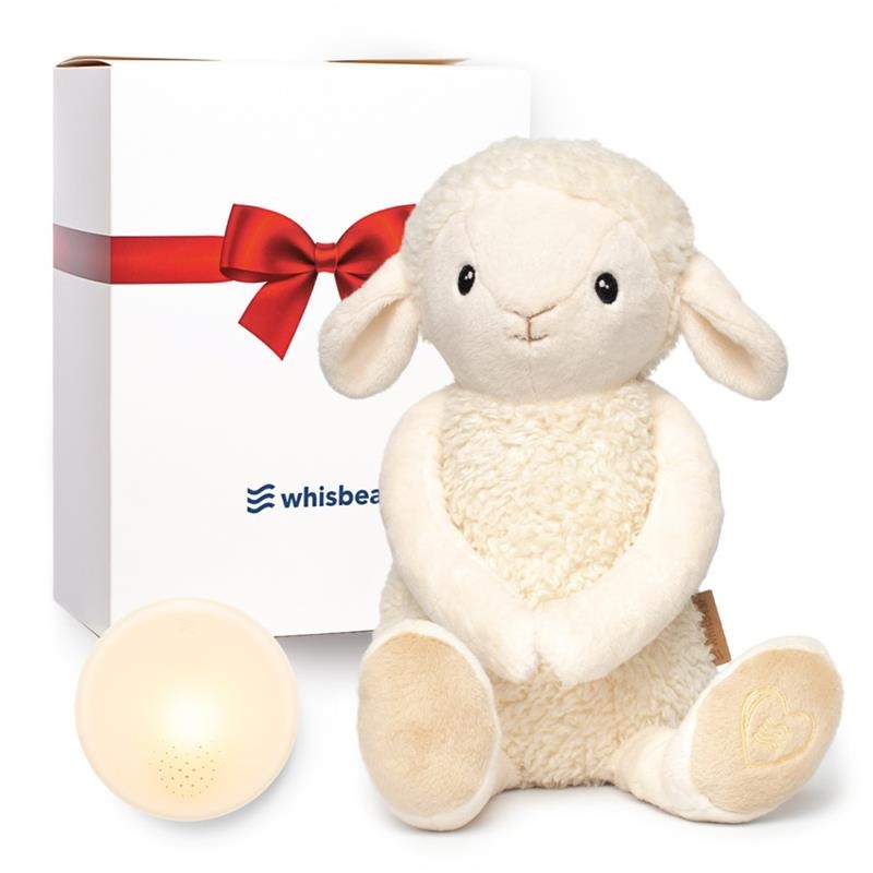 Whisbear Szumiąca Owieczka Lumi z Lampką i Kołysankami 0+ | Fabryka Wafelków