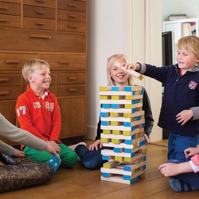 BS Toys Wieża XL z kostką 60 elementów 4+