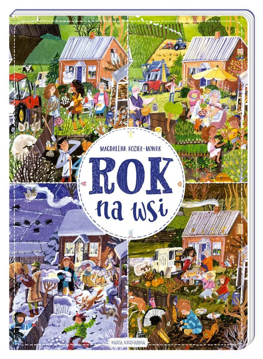 Rok na wsi Książka Edukacyjna dla Dzieci od 3 lat
