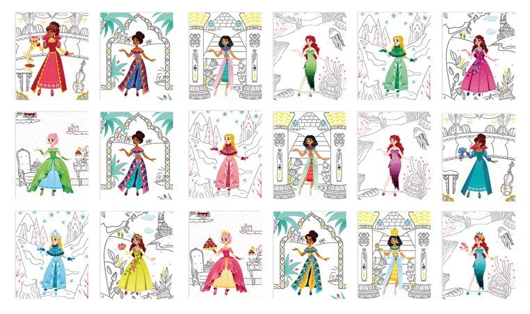 Janod Zeszyt kreatywny Księżniczki i natura 5+ lat