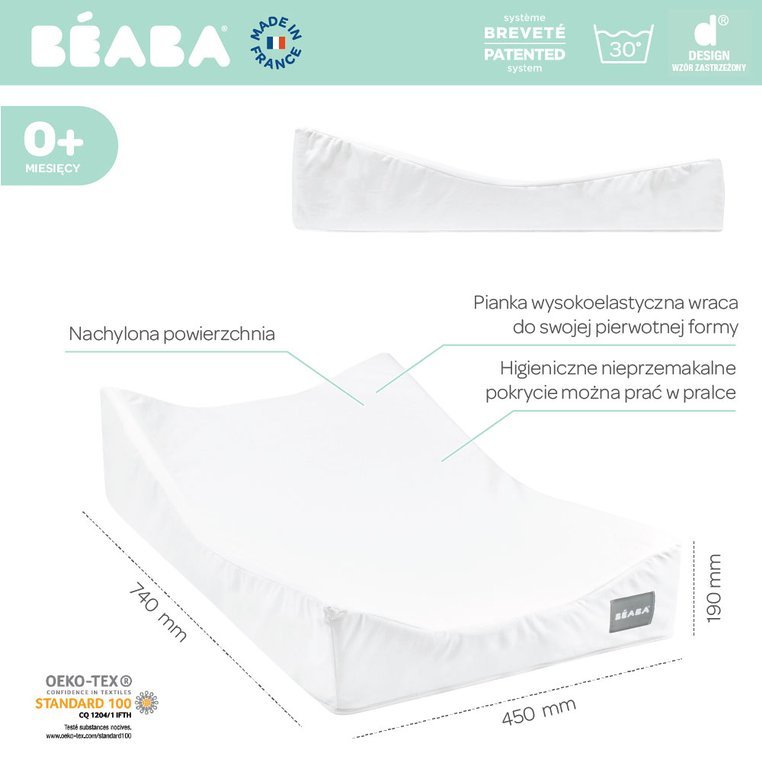 Beaba Przewijak Miękki z Podwyższonymi Bokami 70x50cm