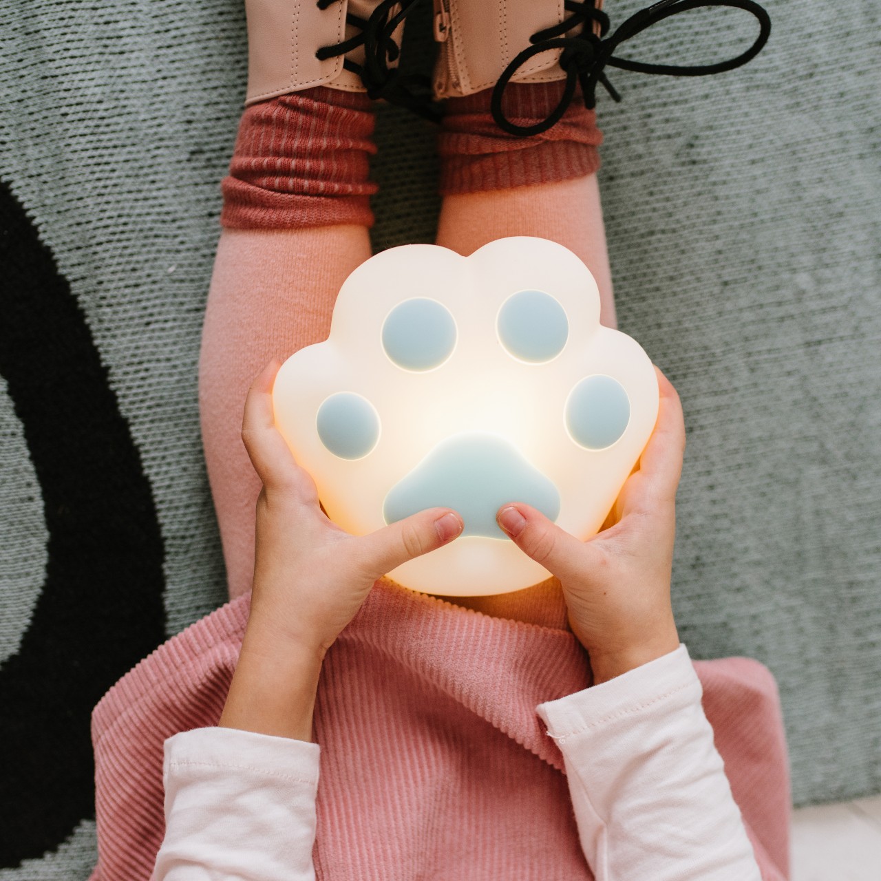 Rabbit&Friends, Łapka lampka silikonowa niebieska