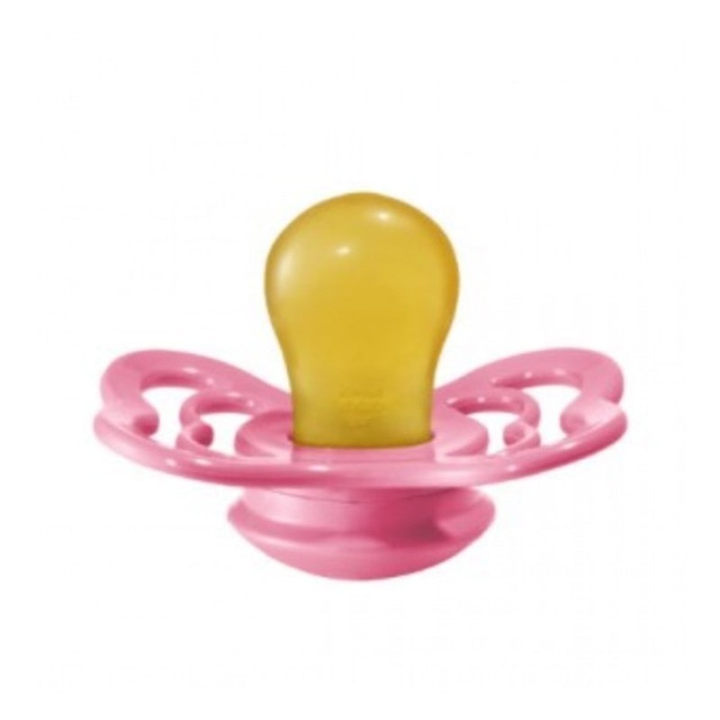 Bibs Supreme S Coral Smoczek Kauczukowy Hevea 0-6 m