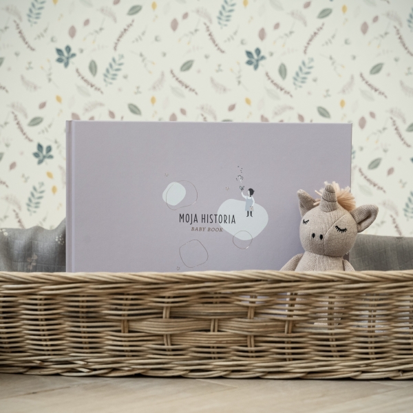 Snap the moment, Album na zdjęcia dla dziecka "Moja historia" Róż
